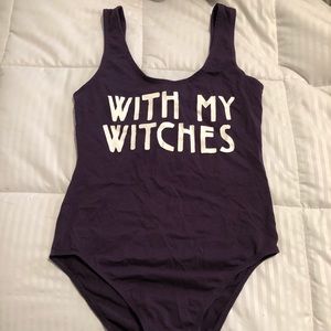 With my witches bodysuit 😈